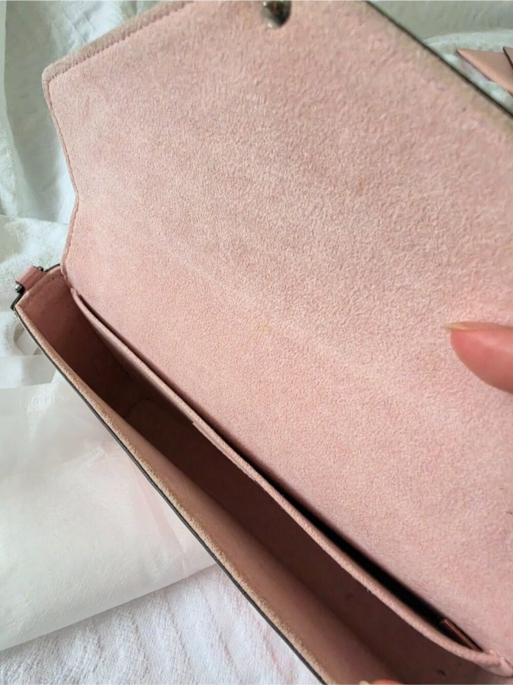 Authentic Louis Vuitton Epi LEATHER Pink Envelope Crossbody Mini Bag Clutch - Picture 7 of 14